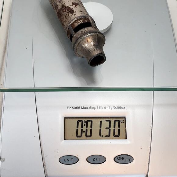 Metal Whistle Train Conductor, Ship, Police Made in Japan 4 3/4" - Picture 9 of 9